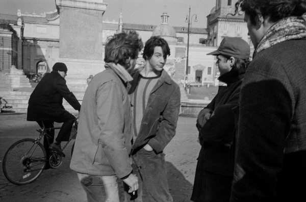 With Keanu and Gus in Piazza del Popolo. Photo by Paige Powell
